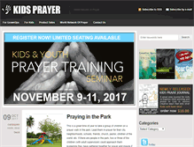 Tablet Screenshot of new.kidsprayer.com